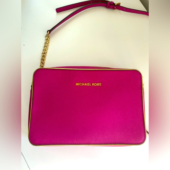 Michael Kors Saffiano Leather Crossbody Bag - Picture 4 of 7